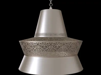 Amtiaz Silver Ceiling Light ML911-S Low-poly 3D model