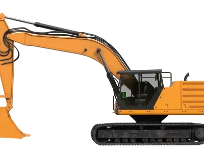 Excavators 336 Low-poly 3D model