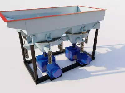 Jigging Separator Machine 3D Model 3D model