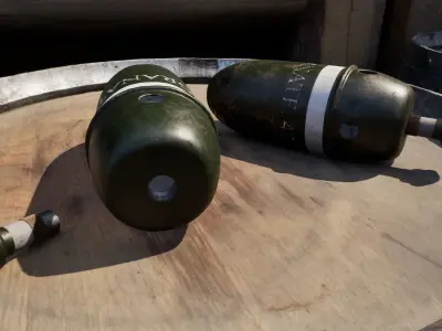 German WW2 M42 Smoke Grenade 3D model