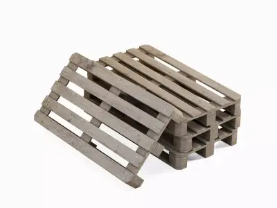Wooden Pallet 01 3D model