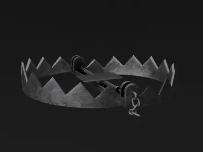 Latch Low-poly 3D model