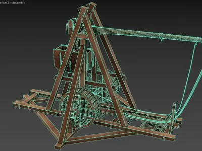 Medieval Trebuchet  3D model