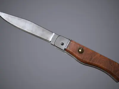 Knife Small Low-poly 3D model
