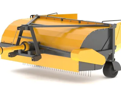 ELHO TR 300 Topper Rotary Mulcher Agricultural Mower Attachment 3D model