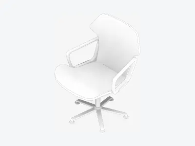 Chair - Office - Worksmart - Standard Back Low-poly 3D model