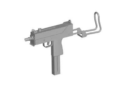 uzi machine gun 3D model