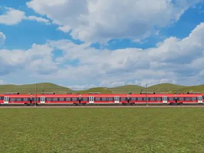 German Train - Talent 2 DB Regio Low-poly 3D model