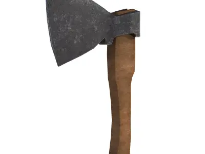 Axe 03 Low-poly 3D model