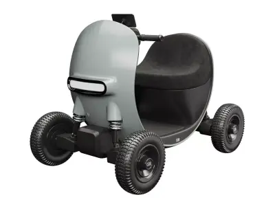 Electric mobility scooter GLM 3D model
