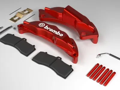 Brembo Brake Caliper Free 3D model