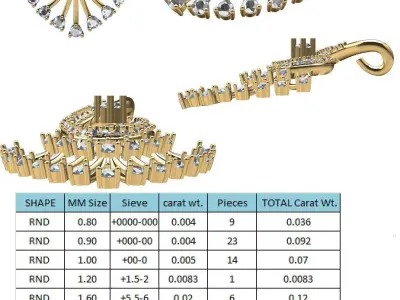 ANTIQUE STYLE PENDENT DESIGN  3D print model