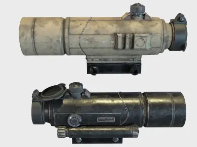 Optical Scope 6 Low-poly 3D model