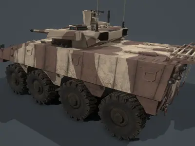 VBCI - 2 Nexter  Low-poly 3D model
