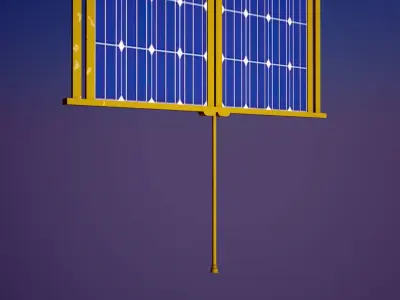 Solar panel for space stations  Free 3D model