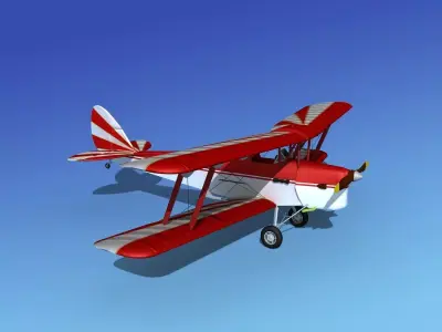 Dehavilland DH82 Tiger Moth V12 3D model