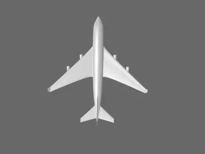 Boeing 747-400 Free low-poly 3D model