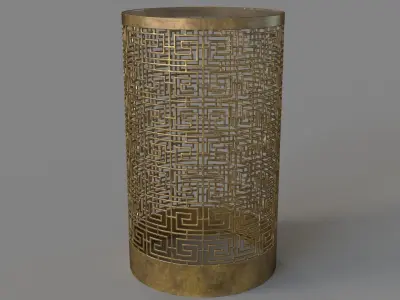 Algernon Accent Table Gold 3D model