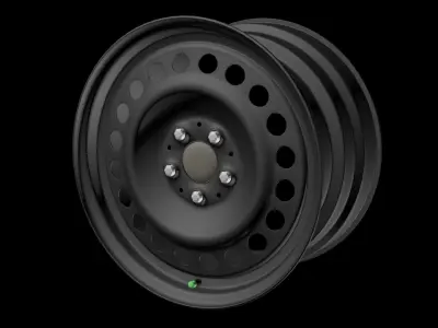 Car Steel Rim 3D model