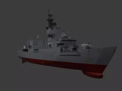 US Navy Ship Knox Class Frigate 3D model
