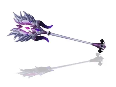 Corrupted Holy Scepter Low-poly 3D model