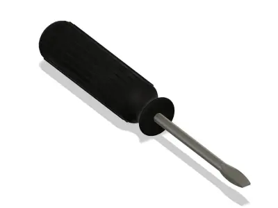 Flat head Screwdriver Free 3D model