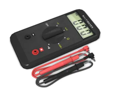 easy multimeter Low-poly 3D model