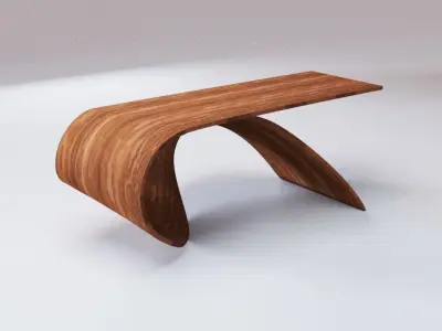 Coffee table one pace wood Free 3D model