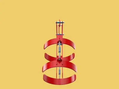 VERTICAL DRUM LIFTER TONGS SCISSOR GRIPPER LIFTING CLAMP GRAB 3D model