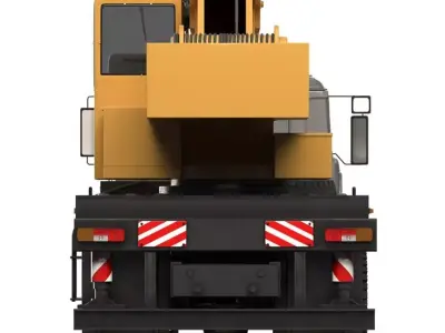 KRAZ 65053 KTA-28 Low-poly 3D model
