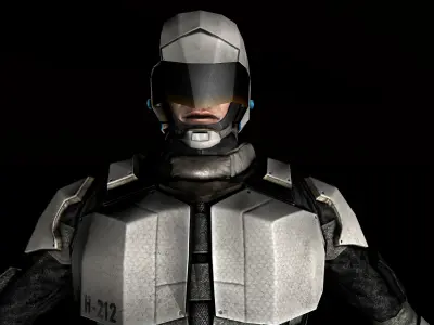 Scifi Hero Robotic 3d Model 3D model
