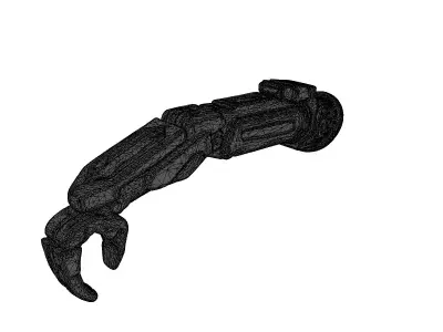 Futuristic Cybernetic Arm Model 3D model purchase