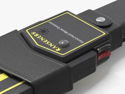 RANSENERS Handheld Metal Detector with Strap 3D model