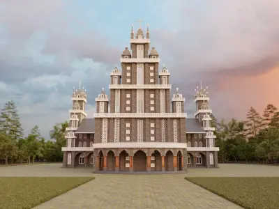 OLD CHURCH 3D model purchase