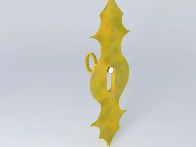 Lock retro Free 3D model