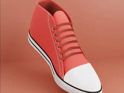 3d sneakers model Free low-poly 3D model