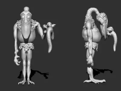 Otto the Bird Man Free 3D print model