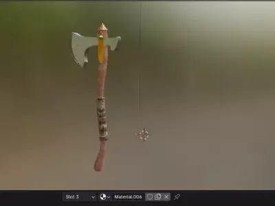 ancient Egyptian axe 3D model