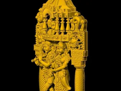  krishna radha Mogappu 3D print model