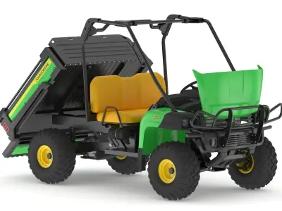 John Deere HPX615E Utility Vehicle 02 3D model