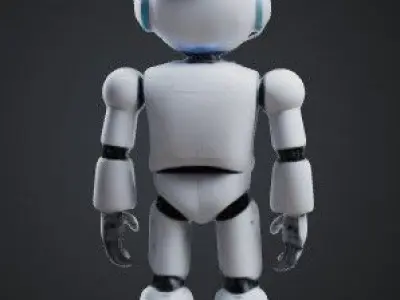 Robot butler 3D model