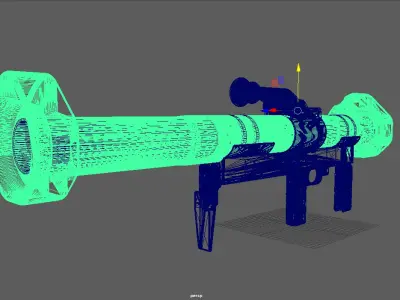 RGW 60mm Grenade Launcher  Replica High Detail 3D Printed Model 3D model