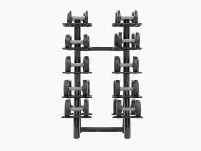 Technogym Vertical Dumbbells Rack 3D model