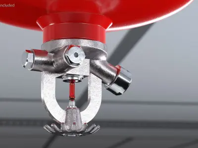 Fire Safety SG Automatic Fire Extinguisher 3D model