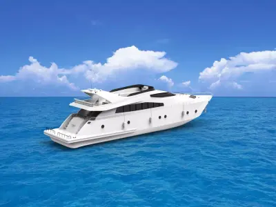Yacht 3D print model