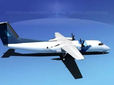 DeHavilland DHC-8-Q300 SATA Air 3D model