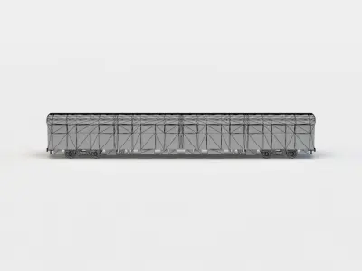 Subway train Low-poly 3D model order