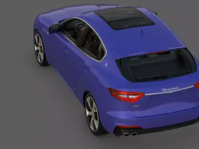 2019 Maserati Levante GTS 3D Model  Italian Performance SUV  Low-poly 3D model