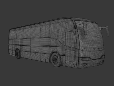 Deluxe Coach Bus 3D model