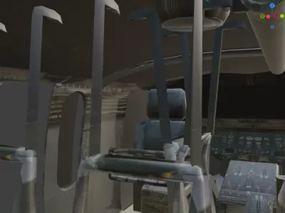 Airplane Low-poly 3D model Low-poly
